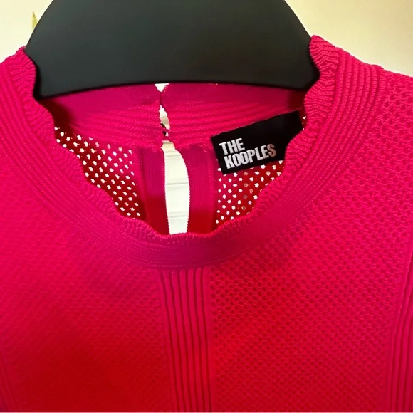 Kooples Pink Knit Dress - EUC - Picture 7 of 8